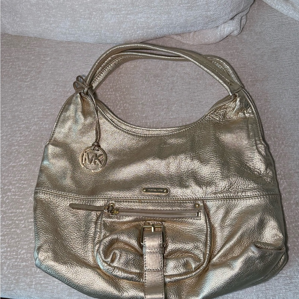 Michael Kors Metallic Gold Hobo Bag